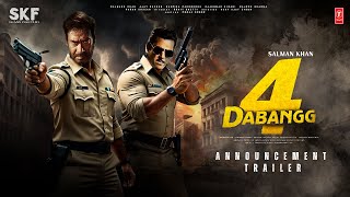 Dabangg 4  Announcement Trailer  Salman Khan  Ajay Devgn  Deepika Padukone  Singham Again [upl. by Gnouhc]