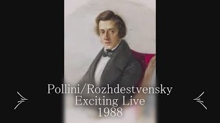 FChopin Piano concert No1 Pollini Rozhdestvensky1988 Live [upl. by Nyltiak695]