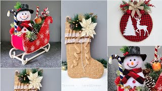 3 Bonitos Adornos Navideños  Trineo Navideño  Decoraciones de Navidad 2021  Enfeites Natalinos [upl. by Anitsirhc]