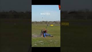 Paramotor Crash Destroyed in seconds [upl. by Orson]