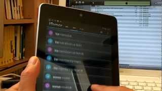 Nexus7にiSyncrを入れてMacのiTunesライブラリとPlayミュージックをWi−Fi同期MOV [upl. by Nosiddam]