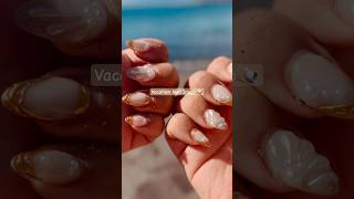 Seashell Nails but make it classy ✨🐚nails nailart seashell summer summernails vacationnails [upl. by Lladnik]