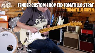 No TalkingJust Tones  Fender Custom Shop Limited Tomatillo Strat Special Tomatillo Green [upl. by Janaye87]