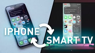 ENVÍA LA PANTALLA de tu iPhone a una SMART TV [upl. by Anaihr928]