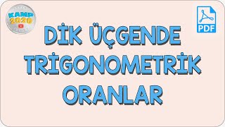 Dik Üçgende Trigonometrik Oranlar  Kamp2020 [upl. by Schaaff]