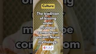 The tradition of kissing under mistletoe comes from ancient Norse mythologyyoutubeshorts [upl. by Joice]