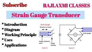 Strain Gauge Transducer  Working Principle  Material  Uses  Applications  Polytechnic ME [upl. by Aralk]