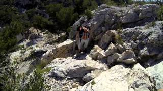 Randonnée Calanques de Marseille  Col de la Candelle par la cheminée du diable [upl. by Suivatram]