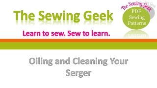 Basic Serger Maintenance [upl. by Netsyrc]