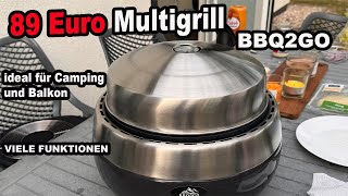 89 € Multigrill kann der was  BBQ2GO   The BBQ Bear [upl. by Valerie]