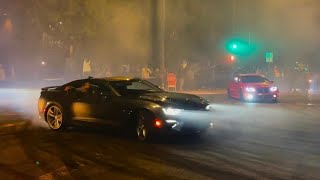 CAMARO CRASHES AT CRAZY LA TAKEOVER [upl. by Sheeree247]