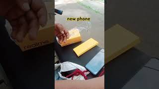 new phone🥰shortvideoroshninewphonepercelunboxingunboxingvideorealmerealme12plus5gminivlog [upl. by Nehemiah]