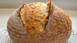 ХЛЕБ НА ЗАКВАСКЕ ПОДРОБНЫЙ РЕЦЕПТ 🌺 EASY SOURDOUGH BREAD 🌺 Amond [upl. by Atikkin]