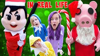 Roblox PIGGY In Real Life  Playing Elf on the Shelf with ProHacker [upl. by Stephannie]