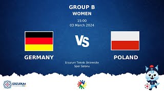 GERMANY vs POLAND  Futsal DEAFLYMPICS ERZURUM 2024  Women Group Stage [upl. by Ojaras]