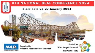 8th national deaf conference 2024  IDNews [upl. by Germin]