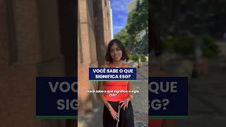 Trabalhadores do meio corporativo sabem o que significa ESG O Integridade ESG foi conferir Parte 1 [upl. by Jolynn]