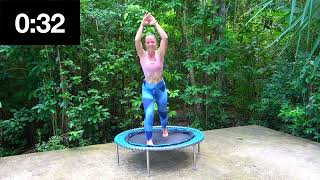 30 Minutes Rebounding Fast Paced HIIT on a Bellicon Trampoline Rebounder Feb 2024 [upl. by Leeban]