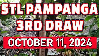 STL PAMPANGA RESULT TODAY 3RD DRAW OCTOBER 11 2024 8PM  FRIDAY [upl. by Roby926]