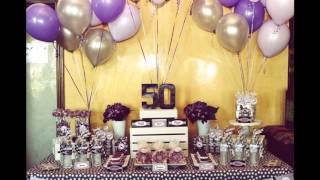 GLAM 50th BIRTHDAY BASH BACKDROP EVENT PLANNING LIVING LUXURIOUSLY FOR LESS [upl. by Aserret410]