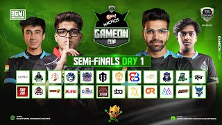 Bingo Nachos x IGL BGMI GAMEON CUP  Semi Final  Day  1 ft IQOOSoul godlike Teamomega etc [upl. by Arten47]