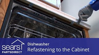 Dishwasher Tilting Forward Refastening to the Cabinet [upl. by Blackstock763]