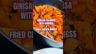 FRIED CHICKEN WINGS GINISANG KALABASA food lutongbahay [upl. by Tempa]