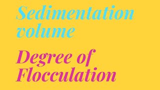 Sedimentation VolumeDegree of Flocculation malayalam🔥PHYSICALPHARMACEUTICS II BPHARM [upl. by Antoinette]