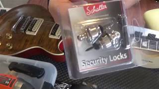 Install Schaller Strap locks on the Harley Benton [upl. by Zavras677]