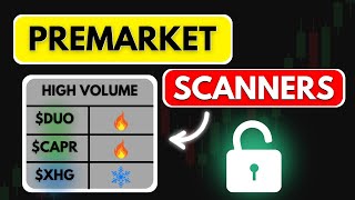 Day Trading Scanners Premarket Layout daytrading [upl. by Ocnarf]