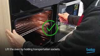 How to install your oven  by Beko [upl. by Ahscrop]