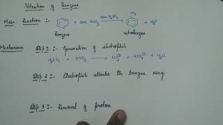 13 Nitration of Benzene  Mechanism [upl. by Bohrer]