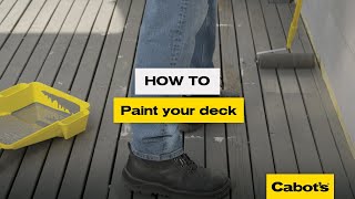 How to paint your deck  Cabots Timbercolour Deck amp Exterior Paint [upl. by Aicatsal]