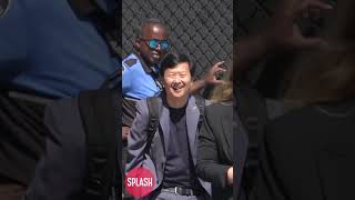 Ken Jeong Stops For Fans At quotJimmy Kimmel Livequot In Los Angeles California [upl. by Naillimxam]