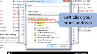 How to Create a Rule to Move email to Specific Folder When it Arrives Outlook 2010  by TTM [upl. by Radbun]