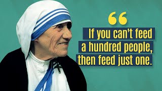 Top 10 Inspiring Mother Teresa Quotes [upl. by Wandis948]