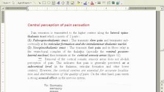 SENSORY CNS part 2 د  مجدى صبرى [upl. by Arahahs]