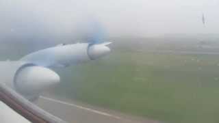 Air Koryo Ilyushin IL18 Takeoff from Pyongyang  Window View [upl. by Ayhdiv]