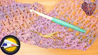 Crochet  Écharpe pour lété avec dégradé de couleurs  Idée crochet été coton [upl. by Elyrehc]