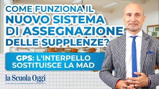 Nuovo sistema di chiamata per le supplenze scuola ➡️ interpello telematico al posto della MAD [upl. by Narcho]