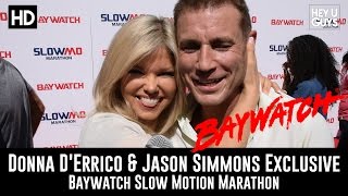 Donna DErrico amp Jason Simmons Exclusive  Baywatch Slow Mo Marathon [upl. by Laundes]