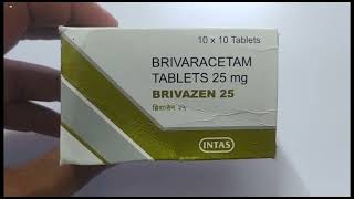 BRIVAZEN 25 Tablet  BRIVARACETAM Tablets  BRIVAZEN 25mg Tablet Uses Side effects benefits Dosage [upl. by Yraunaj]