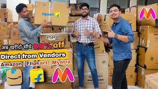 अब खरीदो Direct From Amazon  Flipkart Vendors से  Return Lot  Upto 88℅ Off Bulqbox  rj atharv [upl. by Atinomar]