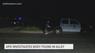 Abilene Police Department investigate death of a body found in an alley [upl. by Latyrc]