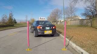 How to Parallel Park with Poles Cones to Pass Your Driving Test 2022 [upl. by Mogerly]