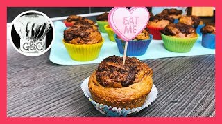 Rezept Nutella Bananen Muffin  Party Muffin [upl. by Arebma]