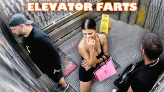 Funny WET FART Prank in an ELEVATOR [upl. by Joann]