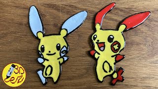 3D Pen Plusle amp Minun Pokemon [upl. by Auohs864]