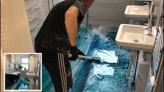 Epoxy resin flooring step by step [upl. by Deborath200]