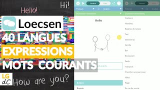 Loecsen  Lapplication Android  Traduction 40 langues expressions et mots courants hors ligne [upl. by Maxantia]